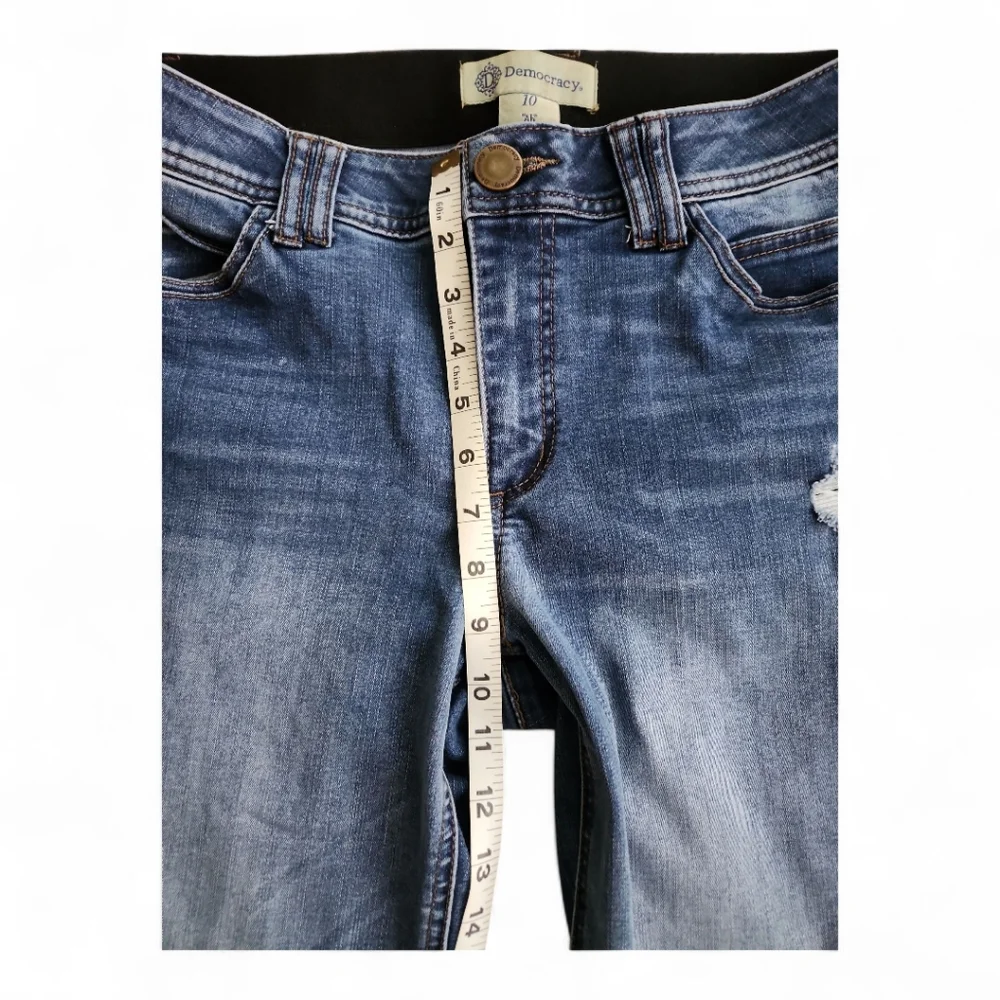 Democracy Straight Fit Denim Jeans Sz 10 - Picture 5 of 7